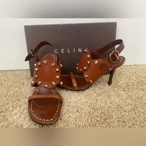 CELINE designer “Sandale Gladiatuer” heels.